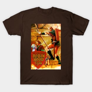 Classic Adventure Movie Poster - Robin Hood T-Shirt